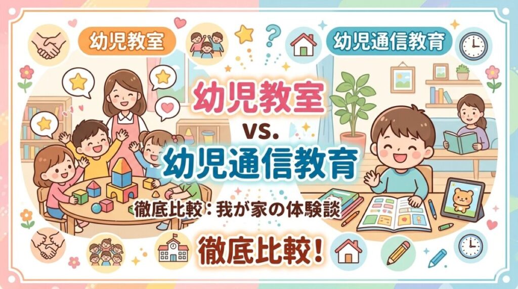 幼児教室と通信教育のアイキャッチ