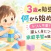 3歳の勉強記事のアイキャッチ
